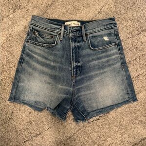 Aritzia Denim Forum Dark Blue Jean Shorts